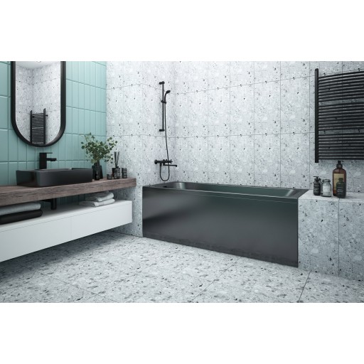 Экран фронтальный для ванны Метакам Strict Black 150 см